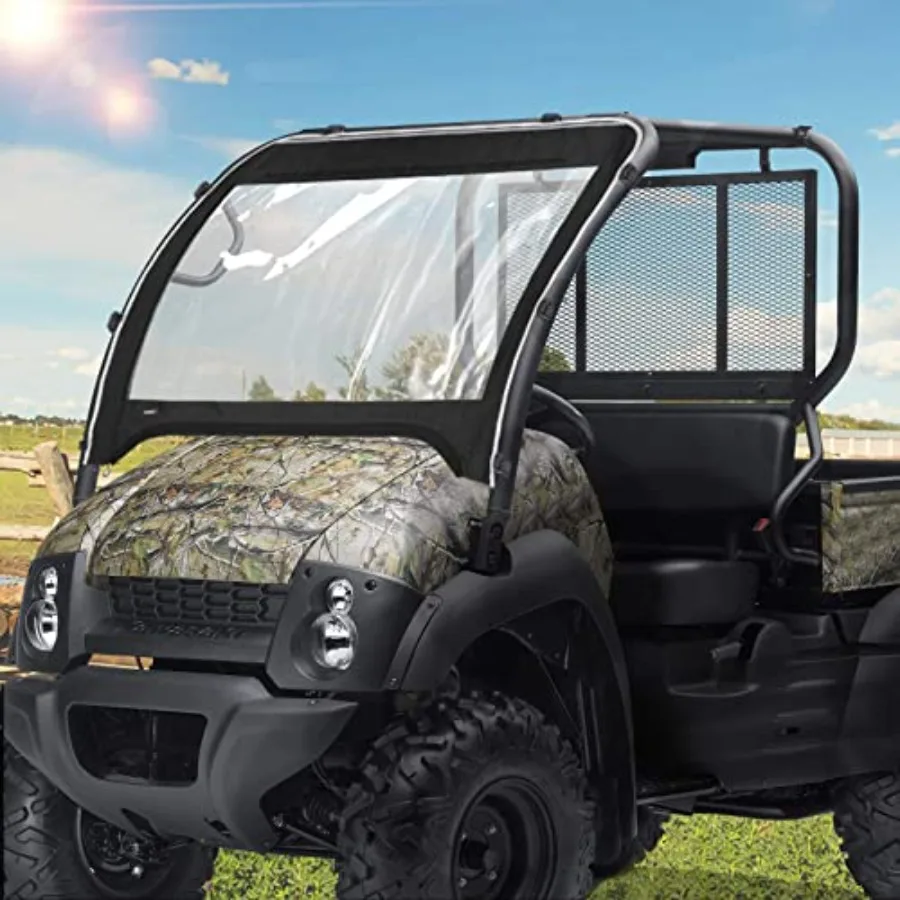UTV Windshield Compatible with Kawasaki Mule 600 Mule 610 4x4 XC SE 2005-2016 Clear Fold Up Window UTV Full Front Windshield Ac
UTV Windshield Compatible with Kawasaki Mule 600 Mule 610 4x4 XC SE 2005-2016 Clear Fold Up Window UTV Full Front Windshield Ac