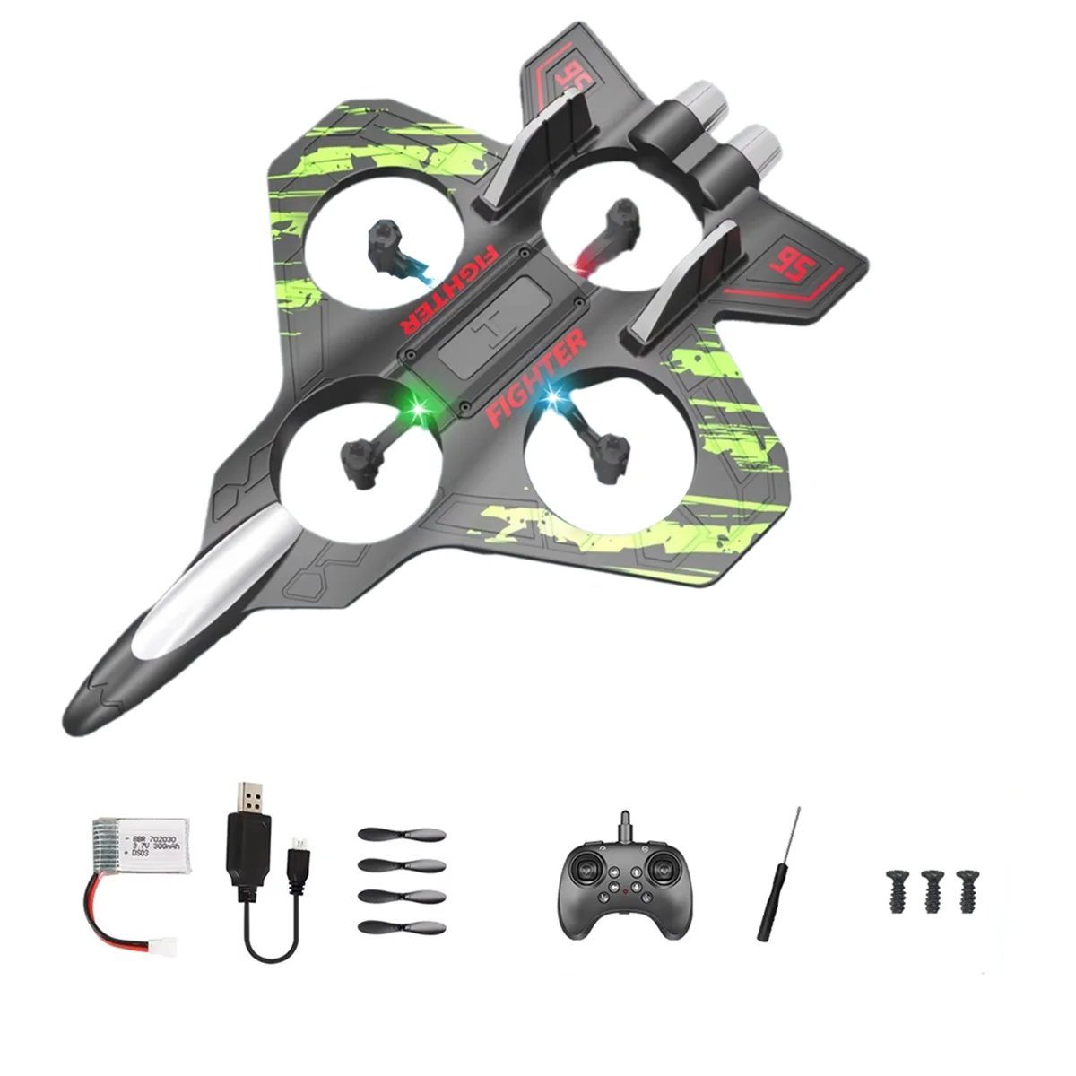 N18R RC Plane 2.4G Remote Control Aircraft Six EPP Foam with LED Indoor and Outdoor Simple Flying Toy Kids Gift Green
N18R RC Plane 2.4G Remote Control Aircraft Six EPP Foam with LED Indoor and Outdoor Simple Flying Toy Kids Gift Green