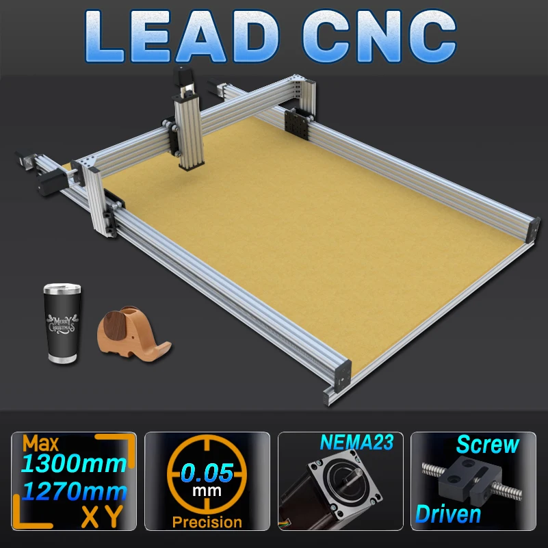 Openbuilds LEAD CNC Machine Mechanical Kit 4-Axis Screw Driven Precise CNC Engraver for Wood Metal Plastic Acrylic PCB Milling
Openbuilds LEAD CNC Machine Mechanical Kit 4-Axis Screw Driven Precise CNC Engraver for Wood Metal Plastic Acrylic PCB Milling