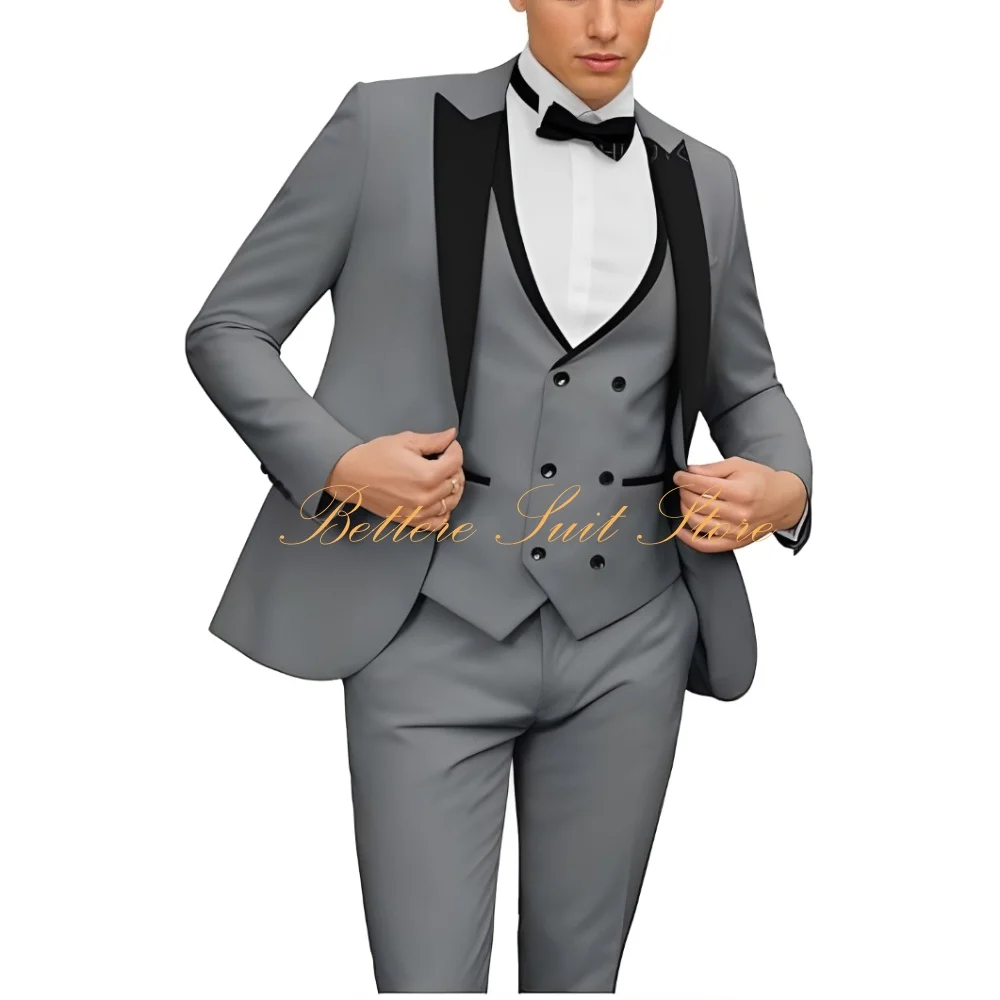 Formal Mens 3 Piece Suit Slim Fit Wedding Prom Homecoming Blazer Vest Dress Pants Men Double Breasted Suits
Formal Mens 3 Piece Suit Slim Fit Wedding Prom Homecoming Blazer Vest Dress Pants Men Double Breasted Suits