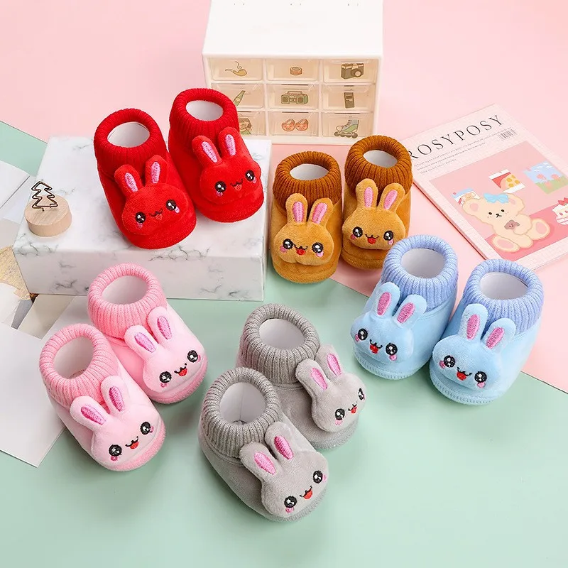 Cute Cartoon Rabbit Kids Winter Shoes Coral Fleece Boy Girl Knit First Walkers Soft Soled Thick Warm Snow Shoes Crib Shoes 
Cute Cartoon Rabbit Kids Winter Shoes Coral Fleece Boy Girl Knit First Walkers Soft Soled Thick Warm Snow Shoes Crib Shoes