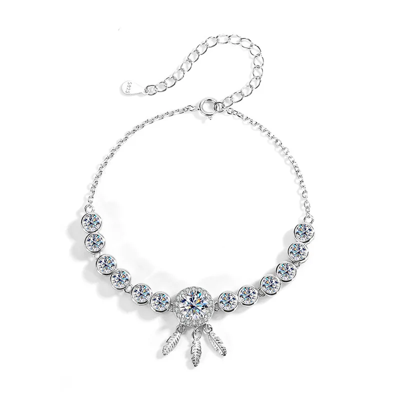New Stylish S925 Silver Jewelry And Elegant Moissanite Bracelet For Women Valentine's Day Gift For Girlfriends
New Stylish S925 Silver Jewelry And Elegant Moissanite Bracelet For Women Valentine's Day Gift For Girlfriends