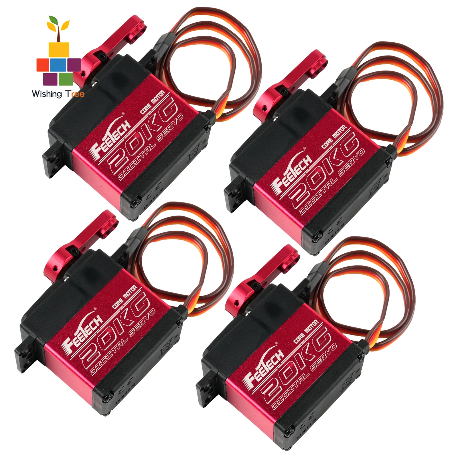 Waterproof FT5320M 20KG High Torque Digital Servo with Metal Gear for RC Plane, 1/10 1/8 Car, Crawler
Waterproof FT5320M 20KG High Torque Digital Servo with Metal Gear for RC Plane, 1/10 1/8 Car, Crawler