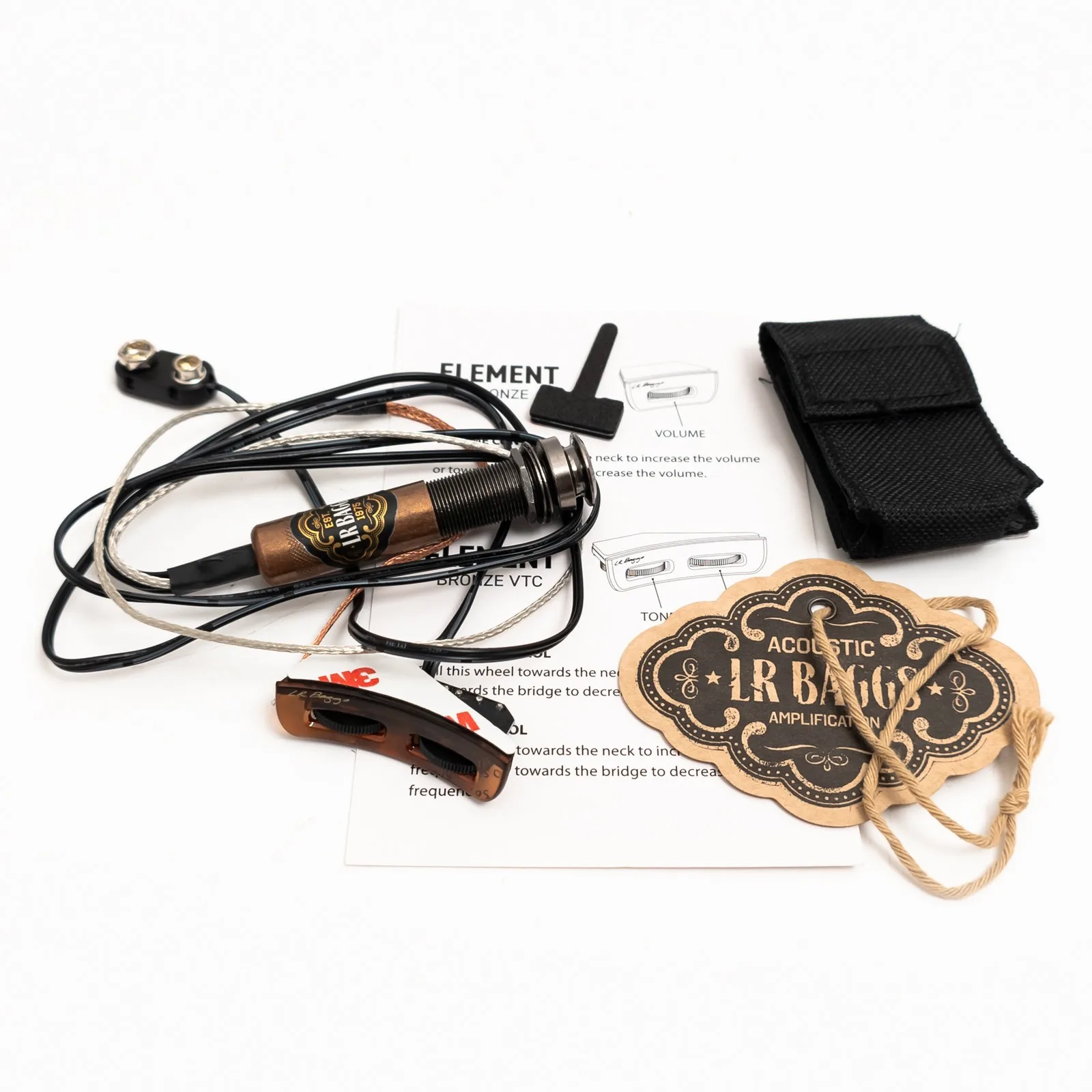 LR Baggs Element Bronze EBS-VTC Acoustic Guitar Pickup System Volume Tone Control Undersaddle Preamp EQ for Steel String Guitar
LR Baggs Element Bronze EBS-VTC Acoustic Guitar Pickup System Volume Tone Control Undersaddle Preamp EQ for Steel String Guitar