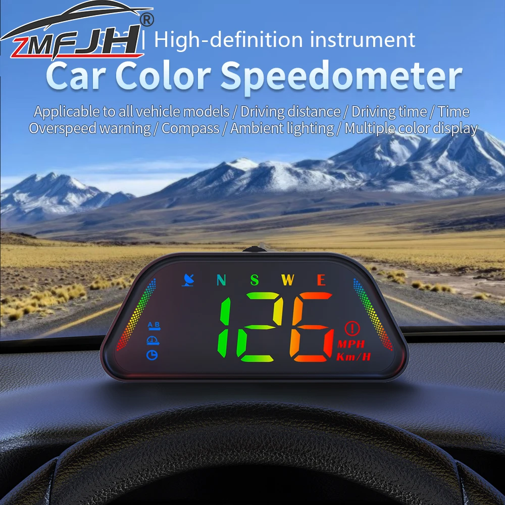 G23 GPS Smart Speed Meter Car Head Up Display Compass Time MPH KMH Speedometer With Security Alarm Auto Electronic Accessories
G23 GPS Smart Speed Meter Car Head Up Display Compass Time MPH KMH Speedometer With Security Alarm Auto Electronic Accessories