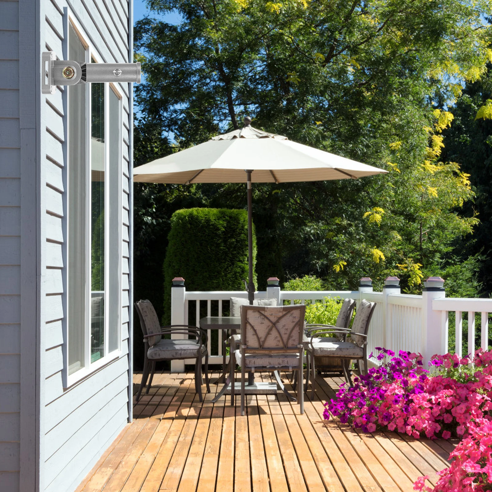 Outdoor Wall-Mounted Flagpole Bracket Adjustable 180 Degree Iron Flag Pole Holder Rustproof Flag Display for Porch Garden
Outdoor Wall-Mounted Flagpole Bracket Adjustable 180 Degree Iron Flag Pole Holder Rustproof Flag Display for Porch Garden