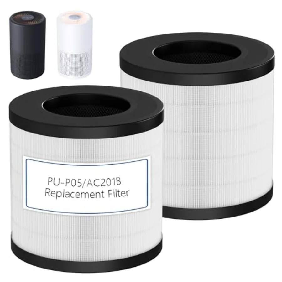 PU-P05/AC201B Replacement Filter Compatible with FULMINARE PU-P05 and Purivortex AC201B Air Purifiers, H13 True HEPA Air Filter
PU-P05/AC201B Replacement Filter Compatible with FULMINARE PU-P05 and Purivortex AC201B Air Purifiers, H13 True HEPA Air Filter