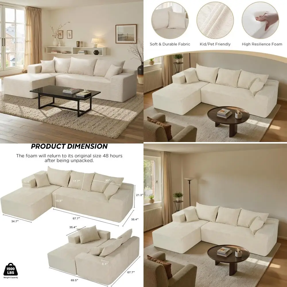 "l-shaped chaise cloud sectional sofa, deep seated modern modular couch for living room and bedroom"
"l-shaped chaise cloud sectional sofa, deep seated modern modular couch for living room and bedroom"