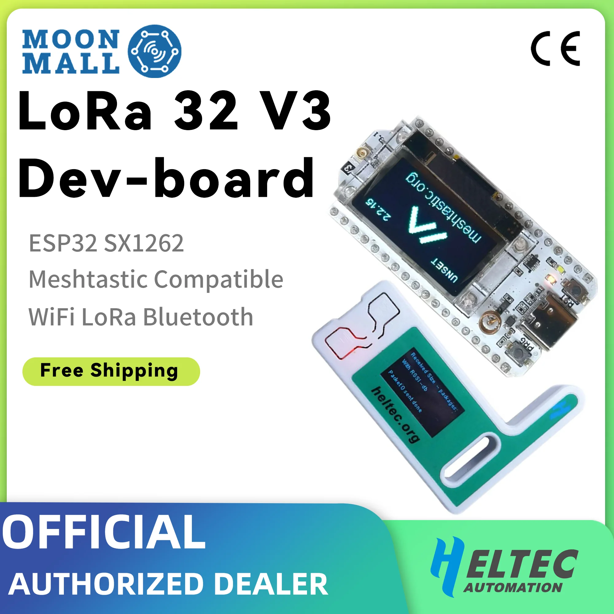 Heltec WiFi LoRa 32(V3) Dev-board with SX1262 ESP32-S3FN8 Chip OLED Meshtastic Mesh Network Paxcounter Support Heltec v3 5Pcs
Heltec WiFi LoRa 32(V3) Dev-board with SX1262 ESP32-S3FN8 Chip OLED Meshtastic Mesh Network Paxcounter Support Heltec v3 5Pcs