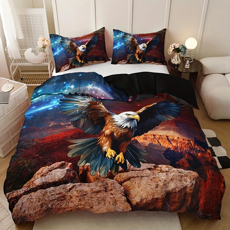 Комплект постельного белья Majestic Eagle из 3 предметов - яркий пододеяльник с HD-печатью, 2 наволочки, дышащий полиэстер, всесезонный комфорт для дома
Комплект постельного белья Majestic Eagle из 3 предметов - яркий пододеяльник с HD-печатью, 2 наволочки, дышащий полиэстер, всесезонный комфорт для дома