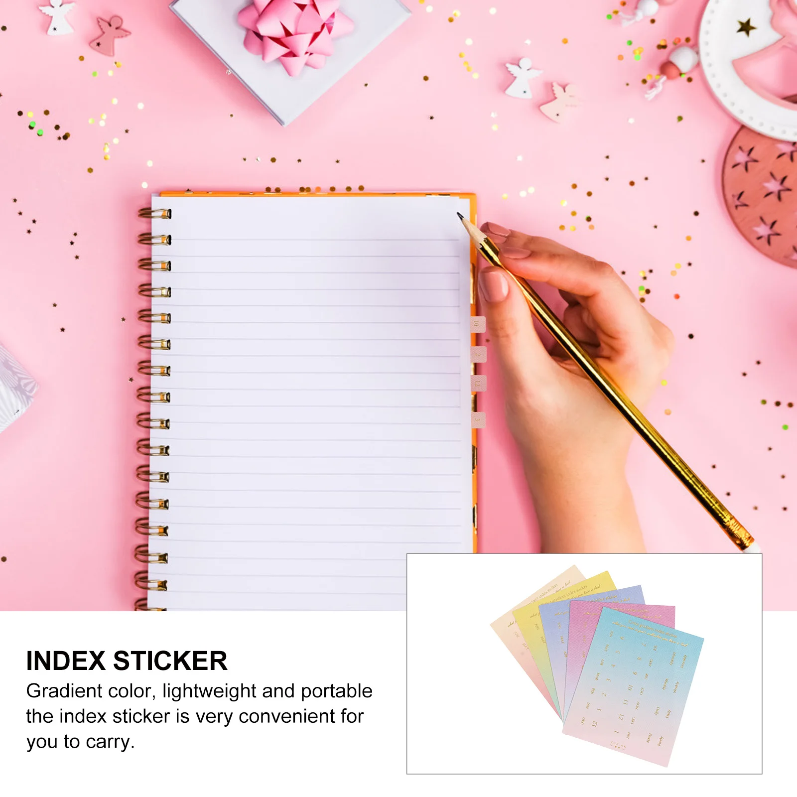 20 Sheets Date Month Stickers Index Labels Tabs Classification Paper Quality Lightweight Portable Journal Notebook
20 Sheets Date Month Stickers Index Labels Tabs Classification Paper Quality Lightweight Portable Journal Notebook