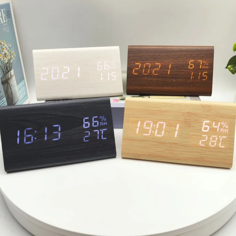 Wooden LED Triangle Clock – Smart Alarm with Temperature, Humidity & Voice Control for Kids and Students
Wooden LED Triangle Clock – Smart Alarm with Temperature, Humidity & Voice Control for Kids and Students