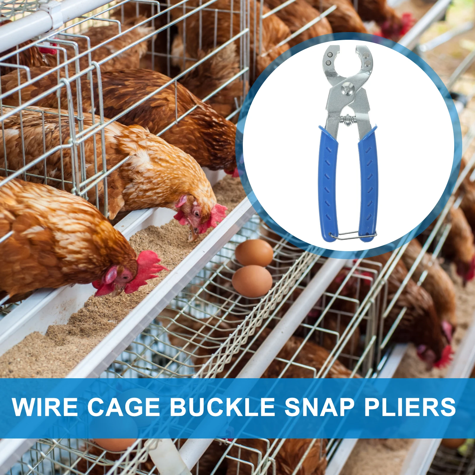 Chicken Duck Cage Pliers Manual Binder Water Installer Durable Plastic Steel Compact Easy Storage Carrying Comfortable Handle
Chicken Duck Cage Pliers Manual Binder Water Installer Durable Plastic Steel Compact Easy Storage Carrying Comfortable Handle