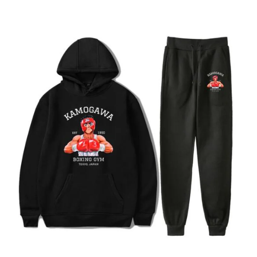 Anime Hajime No Ippo Kamogawa Boxing Gym Men's Sportswear Set Casual Tracksuit Two Piece Set Sweatshirt+Sweatpants 2pcs Outfits
Anime Hajime No Ippo Kamogawa Boxing Gym Men's Sportswear Set Casual Tracksuit Two Piece Set Sweatshirt+Sweatpants 2pcs Outfits