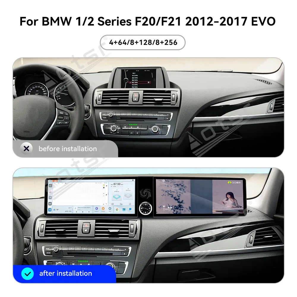 Двухэкранный 12.3-дюймовый Android 13 Carplay для BMW 1/2 серии F20/F21 2012-2017 EVO GPS навигация, автомобильное радио, сенсорный экран, стереосистема, автоаксессуары
Двухэкранный 12.3-дюймовый Android 13 Carplay для BMW 1/2 серии F20/F21 2012-2017 EVO GPS навигация, автомобильное радио, сенсорный экран, стереосистема, автоаксессуары