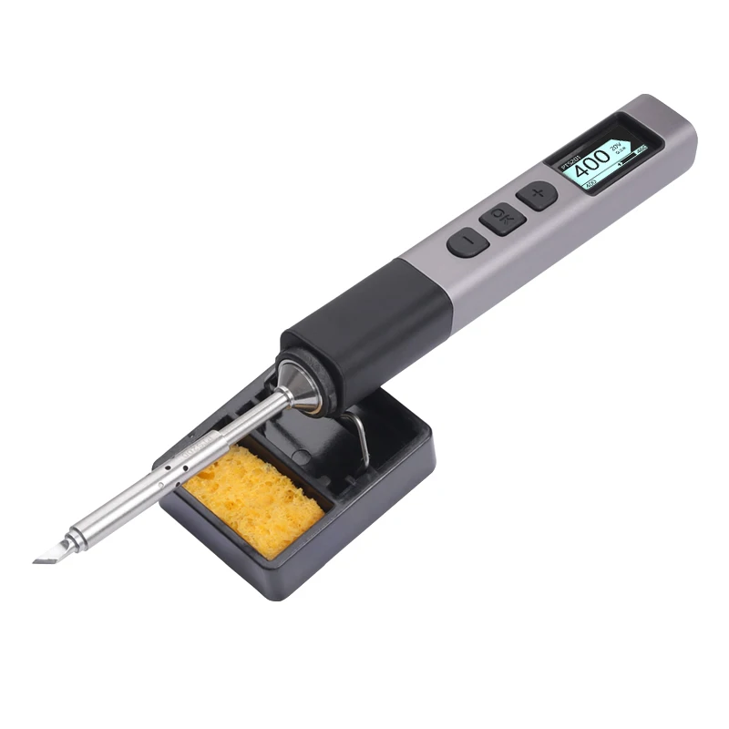 PTS201 portable soldering iron PD100W intelligent soldering station universal T12/TS/soldering iron tip USB interface
PTS201 portable soldering iron PD100W intelligent soldering station universal T12/TS/soldering iron tip USB interface