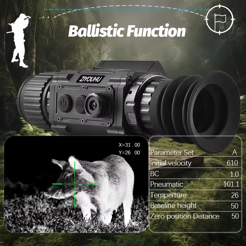 ZIYOUHU TK384 TK640 LRF Thermal Imaging with Ranging BDC PIP WIFI 8x Zoom for Dark Hunting 35mm/50mm Thermal Monocular Camera
ZIYOUHU TK384 TK640 LRF Thermal Imaging with Ranging BDC PIP WIFI 8x Zoom for Dark Hunting 35mm/50mm Thermal Monocular Camera