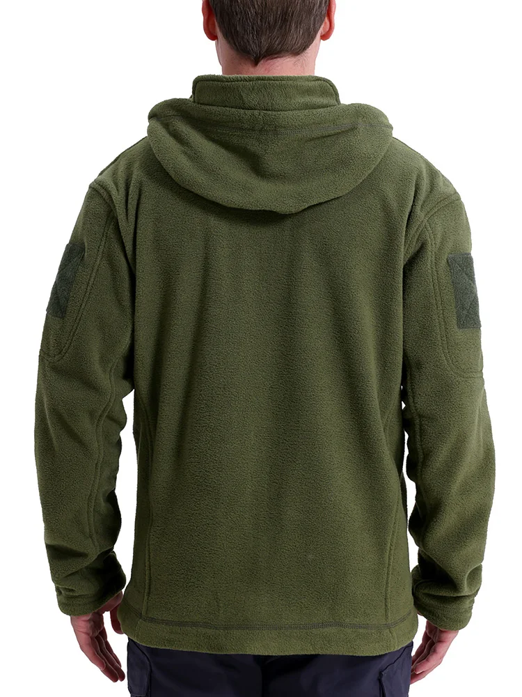 Men's Hunting Fleece Jacket Hiking Hunting Outdoor Fleece Tactical Jacket Winter Warm Full Zip Military Hoodies Multi-Pockets 24 Sa9244a13bbe54138bcc605bcb665833cG