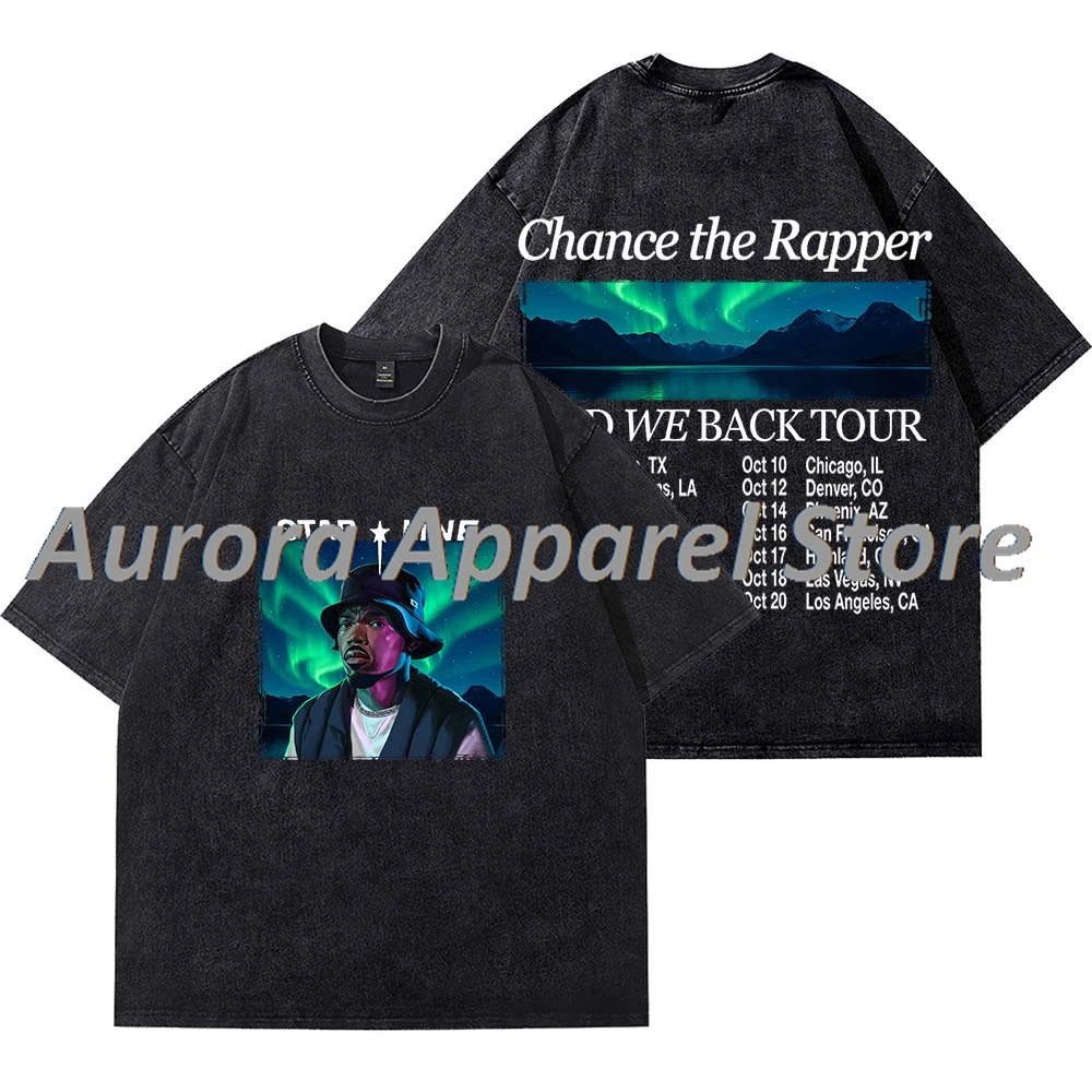 Футболки Chance The Rapper And We Back Tour Merch Wash, женские и мужские хлопковые футболки с короткими рукавами
Футболки Chance The Rapper And We Back Tour Merch Wash, женские и мужские хлопковые футболки с короткими рукавами