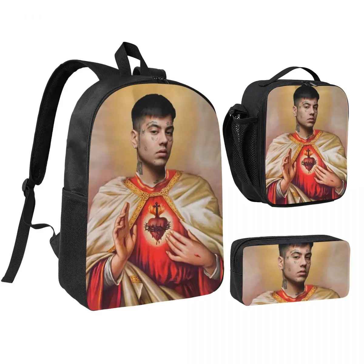 Duki Rapper Rockstar Music Backpack Boys Girls BookBag School Bag Shoulder Bags 3ps Insulated Lunch Bag Pencil Case
Duki Rapper Rockstar Music Backpack Boys Girls BookBag School Bag Shoulder Bags 3ps Insulated Lunch Bag Pencil Case