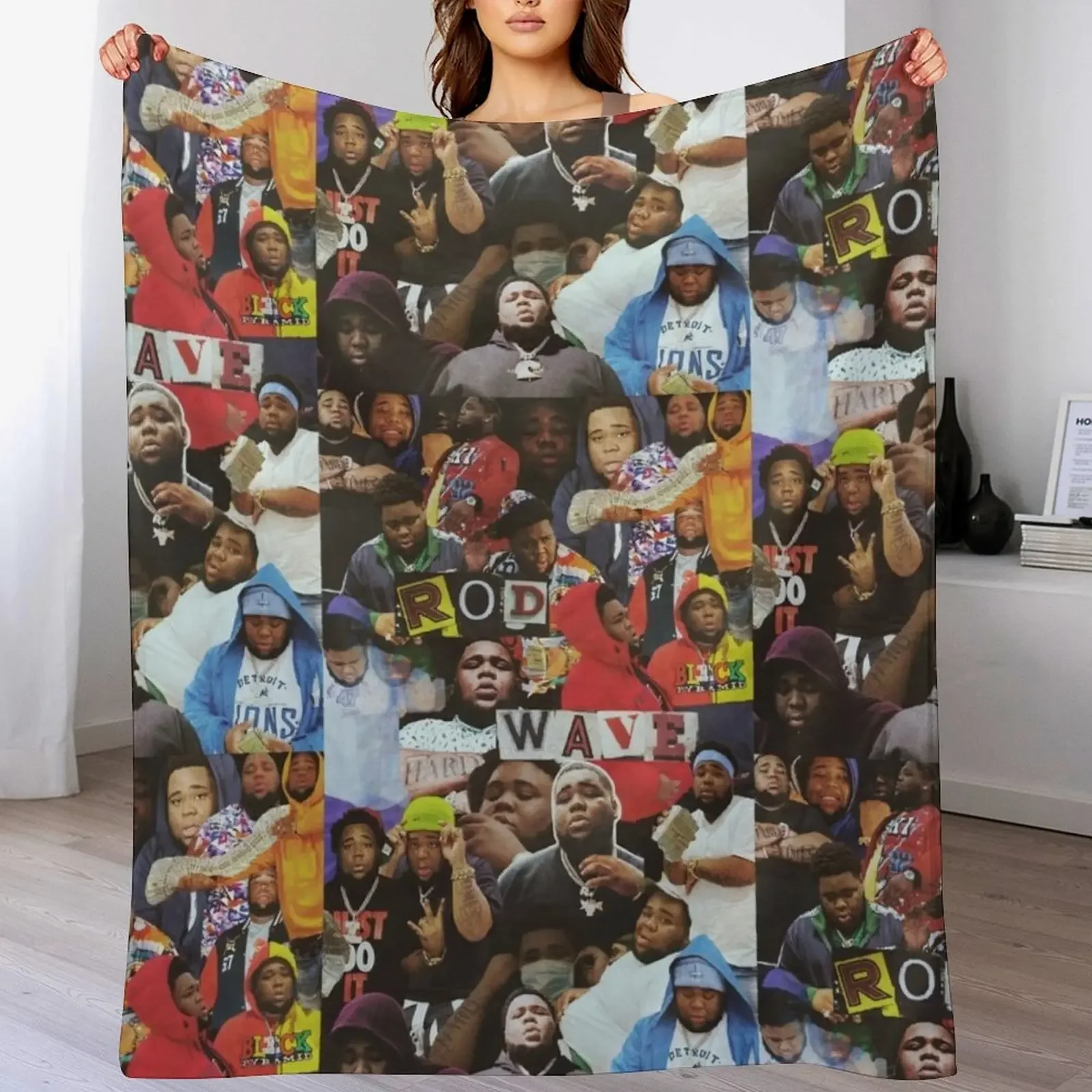 Rod Wave Collage Throw Blanket Soft Decorative Sofa Thins Flannel Fabric Blankets
Rod Wave Collage Throw Blanket Soft Decorative Sofa Thins Flannel Fabric Blankets