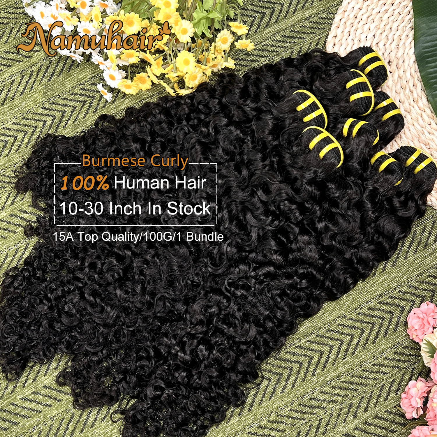 15A Burmese Curly Bundles Human Hair 26 28 30 Inch Bouncy Curly 100% Unprocessed Raw Virgin Bundles Double Weft Natural Color
15A Burmese Curly Bundles Human Hair 26 28 30 Inch Bouncy Curly 100% Unprocessed Raw Virgin Bundles Double Weft Natural Color