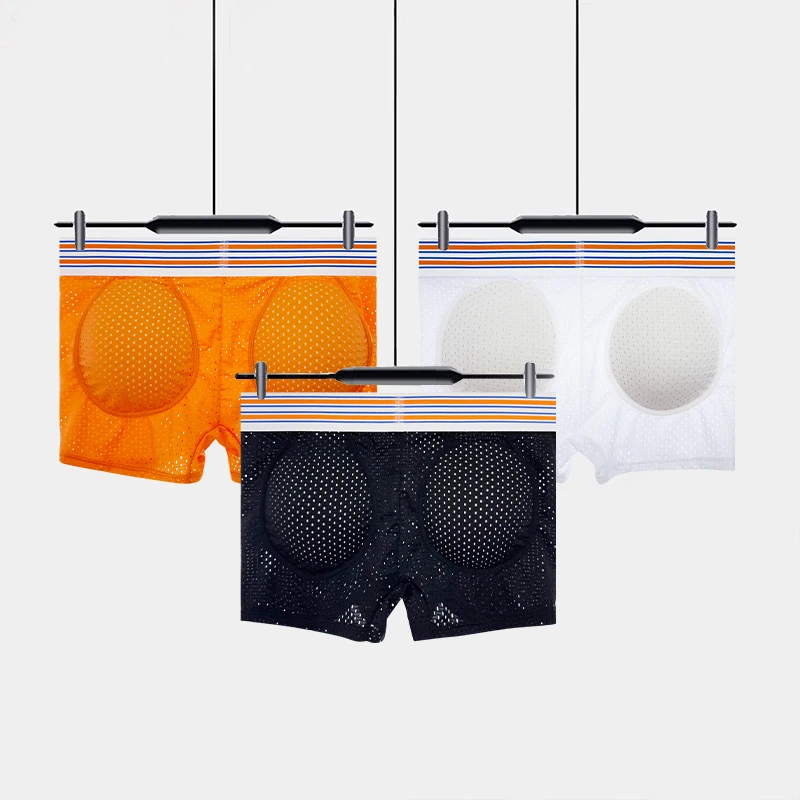 3pcs Men's Butt-Lifting Underwear & Boxer Briefs Mesh-Ventilated with Removable Cups Butt Pads for Enhanced Curves
3pcs Men's Butt-Lifting Underwear & Boxer Briefs Mesh-Ventilated with Removable Cups Butt Pads for Enhanced Curves