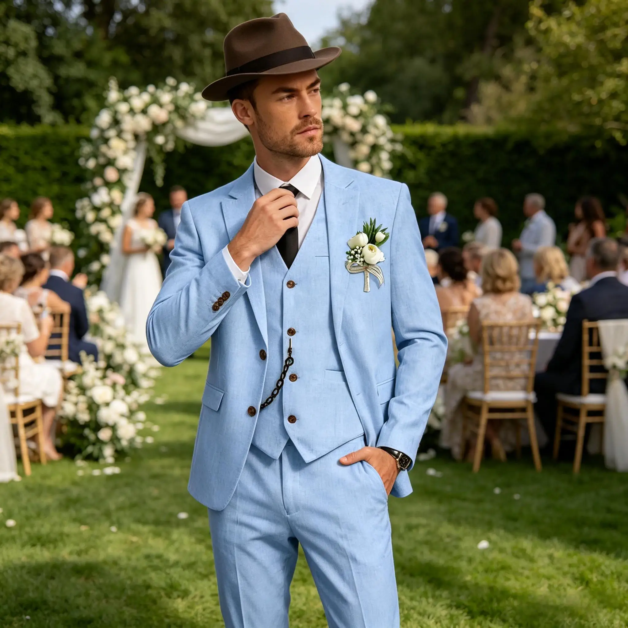 Men's 3 Piece Linen Suit, Slim Fit Notch Lapel Single Breasted Blazer Vest Pants Set Breathable Casual Business Wedding Suit
Men's 3 Piece Linen Suit, Slim Fit Notch Lapel Single Breasted Blazer Vest Pants Set Breathable Casual Business Wedding Suit