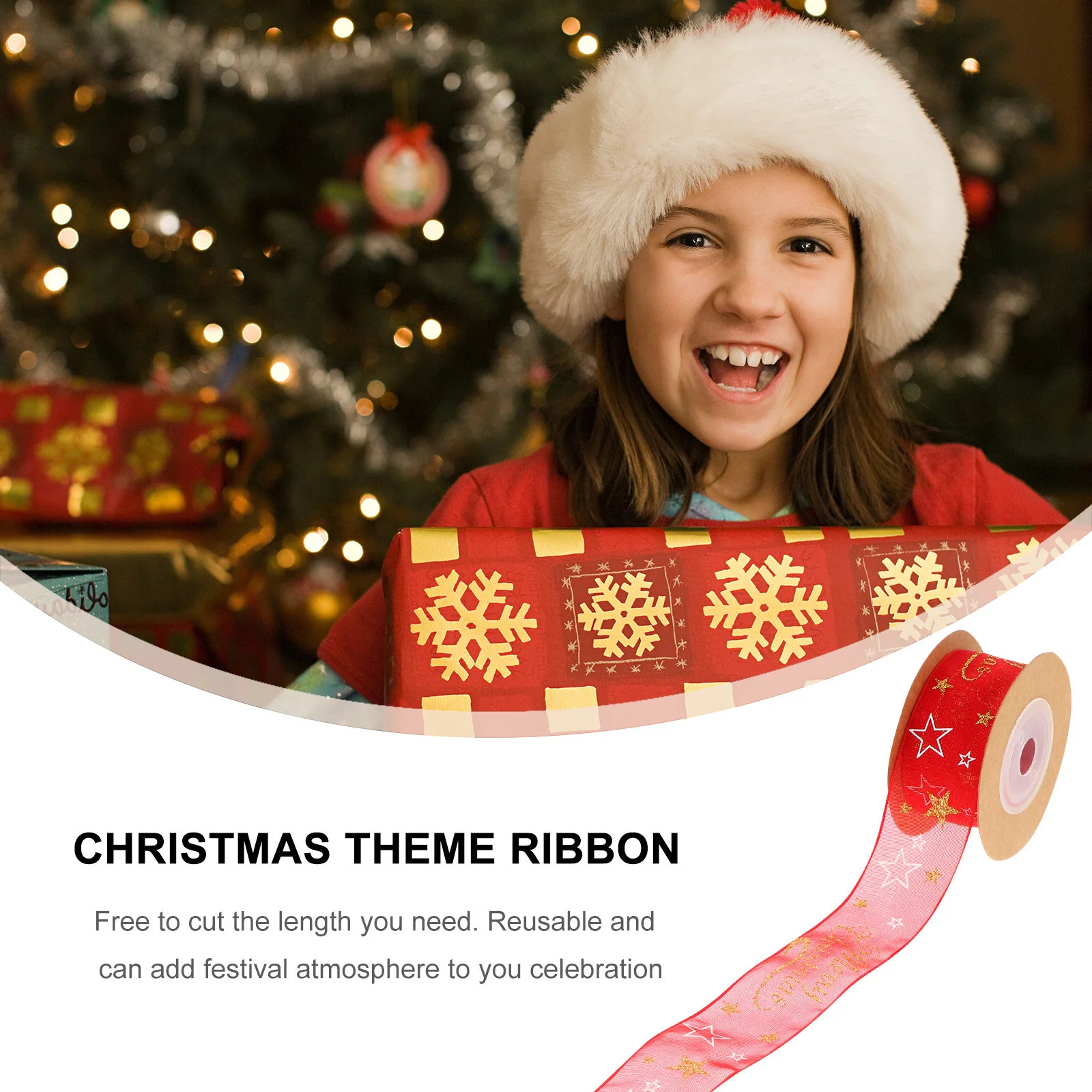 DIY Christmas Ribbon Five-Pointed Star Decorative Gift Wrapping Reusable Long-Lasting Festival Celebration Accessories Supplies
DIY Christmas Ribbon Five-Pointed Star Decorative Gift Wrapping Reusable Long-Lasting Festival Celebration Accessories Supplies