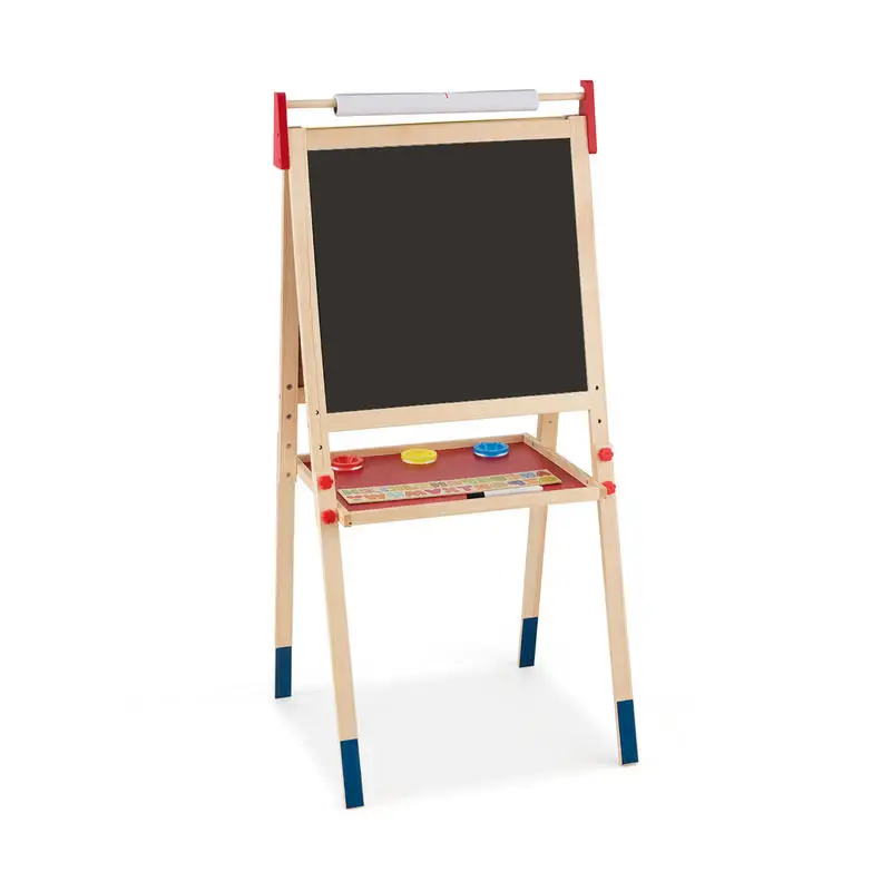 All-in-One Wooden Height Adjustable Kid's Art Easel with Magnetic Stickers and Paper
All-in-One Wooden Height Adjustable Kid's Art Easel with Magnetic Stickers and Paper