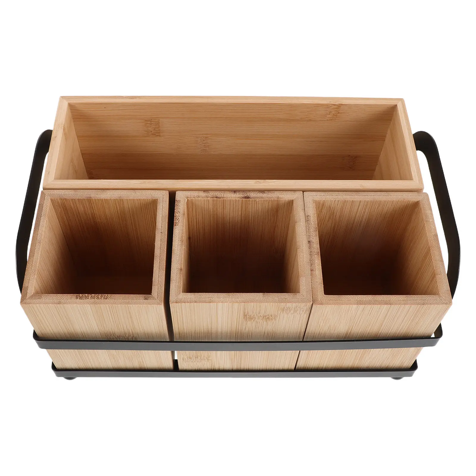 Wooden Silverware Holder 4 Compartments Kitchen Utensil Dispenser Party Paper Plate Organizer Flatware Storage Box Countertop
Wooden Silverware Holder 4 Compartments Kitchen Utensil Dispenser Party Paper Plate Organizer Flatware Storage Box Countertop