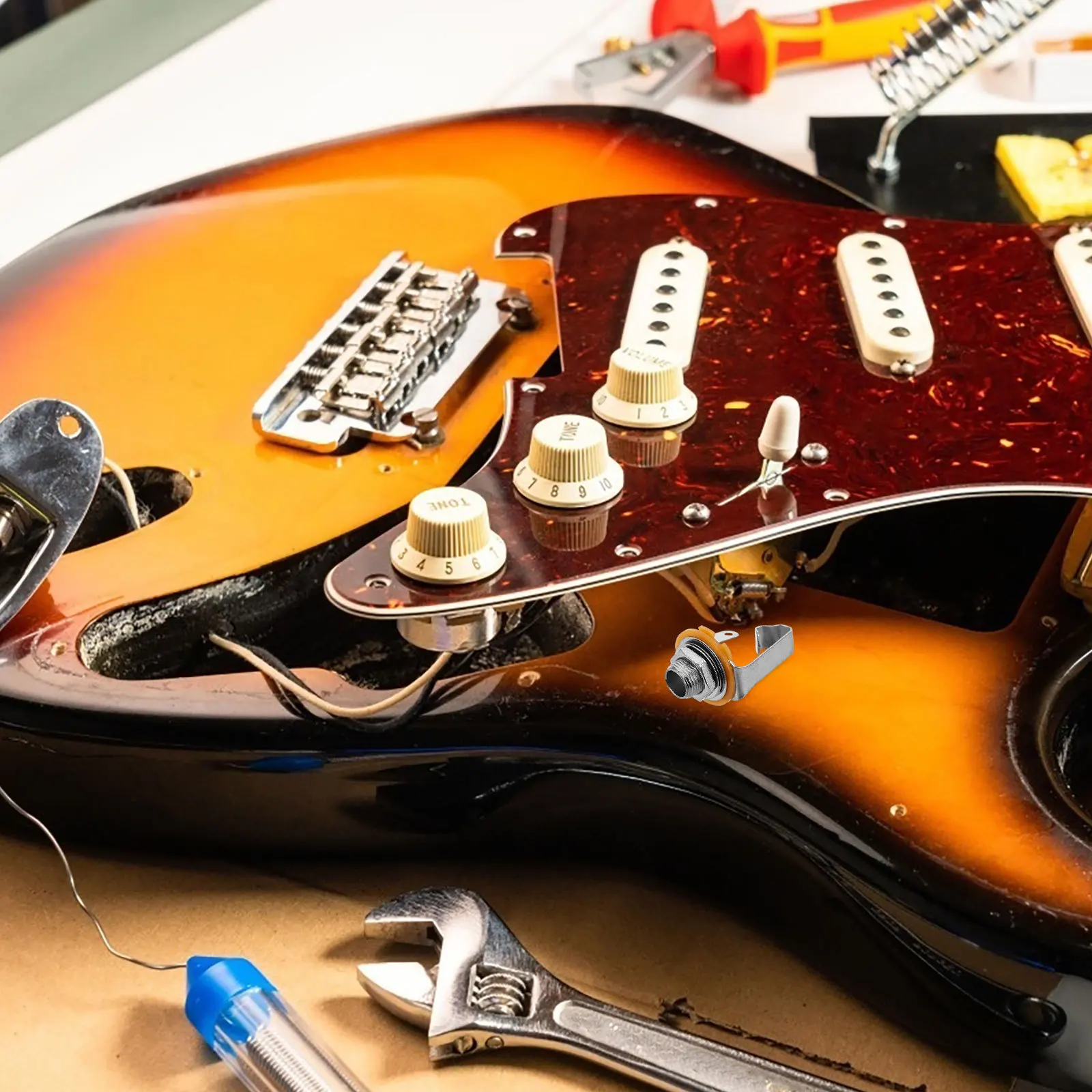 8Pcs Mono Audio Socket 6.35mm Female Panel Connector for Guitar Bass Pedal Input Sound Equipment Input Jack Socket
8Pcs Mono Audio Socket 6.35mm Female Panel Connector for Guitar Bass Pedal Input Sound Equipment Input Jack Socket