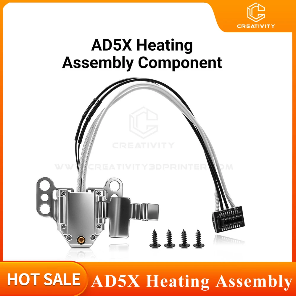 Creativity heating Assembly for Flashforge AD5X Hotend Heating Component Kit with Heater Cartridge Thermister 3d Printer Parts
Creativity heating Assembly for Flashforge AD5X Hotend Heating Component Kit with Heater Cartridge Thermister 3d Printer Parts