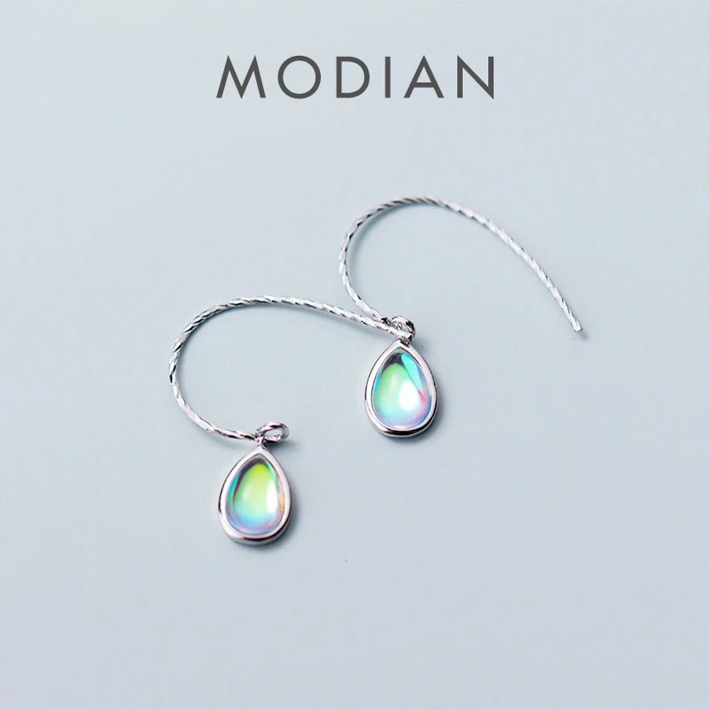 Modian Classic 925 Sterling Silver Vintage Opal Crystal Drop Earrings Fashion Gold Color Dangle Ear For Women Fine Jewelry Gifts
Modian Classic 925 Sterling Silver Vintage Opal Crystal Drop Earrings Fashion Gold Color Dangle Ear For Women Fine Jewelry Gifts
