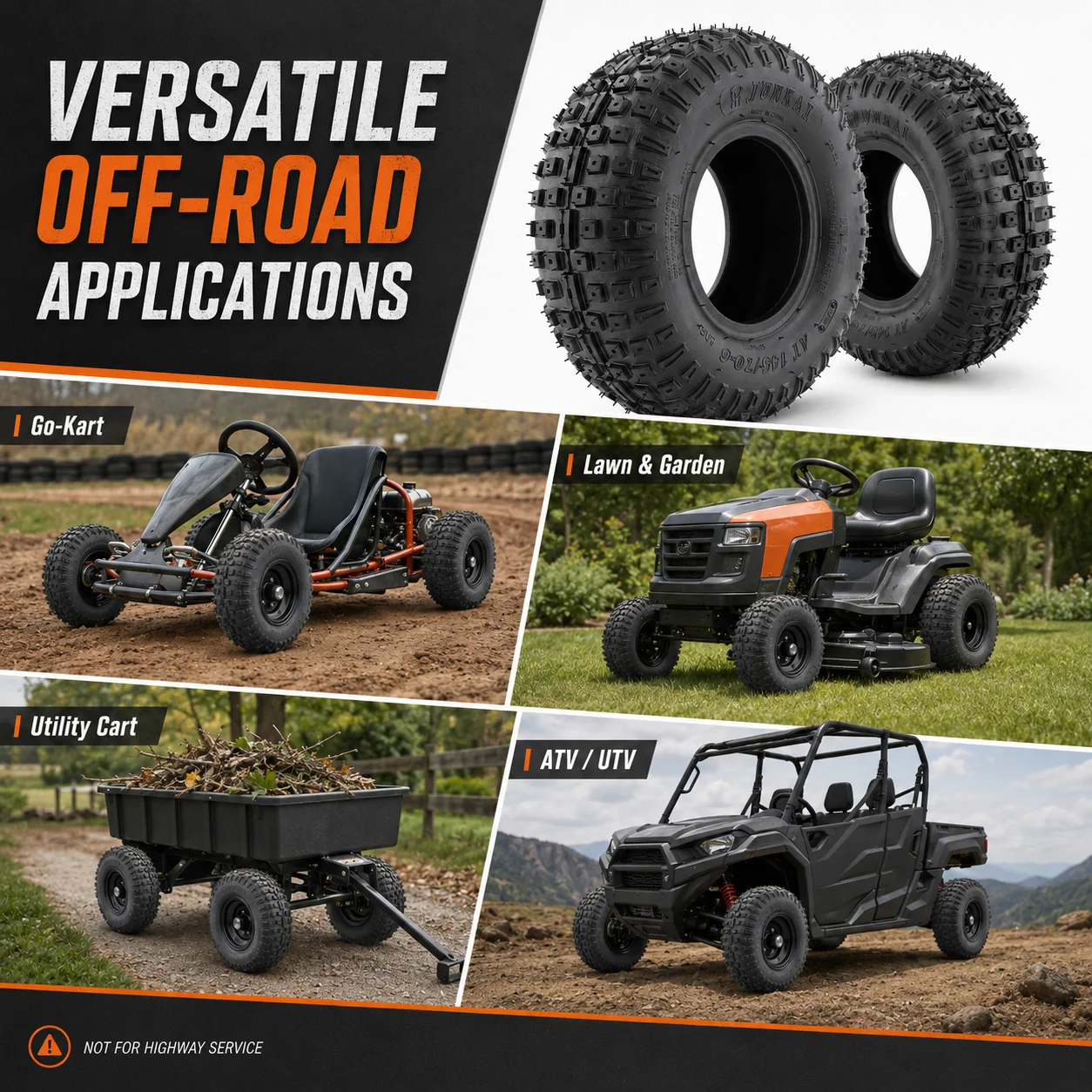 145/70-6 ATV Tires Tubeless 4PR Set of 2 Off Road Deep Tread Block Pattern Tire for Go Kart Mini Bike Lawn Mower Golf Cart Utility Vehicle Beach Buggy Agricultural Machinery 6 Inch Rim Heavy Duty Puncture Resistant Non-Highway Wear Resistant All Terrain
145/70-6 ATV Tires Tubeless 4PR Set of 2 Off Road Deep Tread Block Pattern Tire for Go Kart Mini Bike Lawn Mower Golf Cart Utility Vehicle Beach Buggy Agricultural Machinery 6 Inch Rim Heavy Duty Puncture Resistant Non-Highway Wear Resistant All Terrain