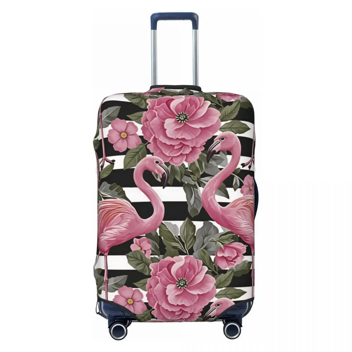 Pink Flamingo Striped Floral Seamless Print Suitcase Cover Dust Proof Luggage Covers Protector for 18-32 inch
Pink Flamingo Striped Floral Seamless Print Suitcase Cover Dust Proof Luggage Covers Protector for 18-32 inch