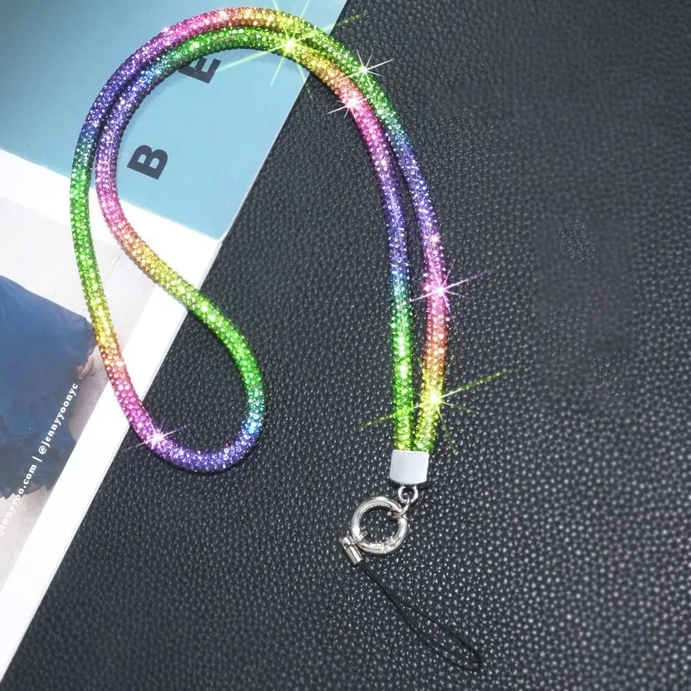 Glitter Crystal Phone Rhinestone Lanyard Bright Bling Bling Anti-lost Phone Rope neck hanging chain Phone Accessories
Glitter Crystal Phone Rhinestone Lanyard Bright Bling Bling Anti-lost Phone Rope neck hanging chain Phone Accessories