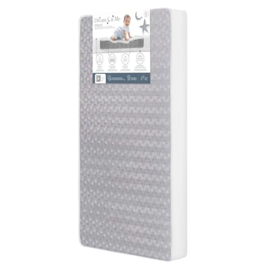 2-in-1 Breathable Slumber 6" 112 Coil Crib and Toddler Mattress Grey Dual-Sided Support Waterproof Vinyl Cover GREENGUARD Gold
2-in-1 Breathable Slumber 6" 112 Coil Crib and Toddler Mattress Grey Dual-Sided Support Waterproof Vinyl Cover GREENGUARD Gold