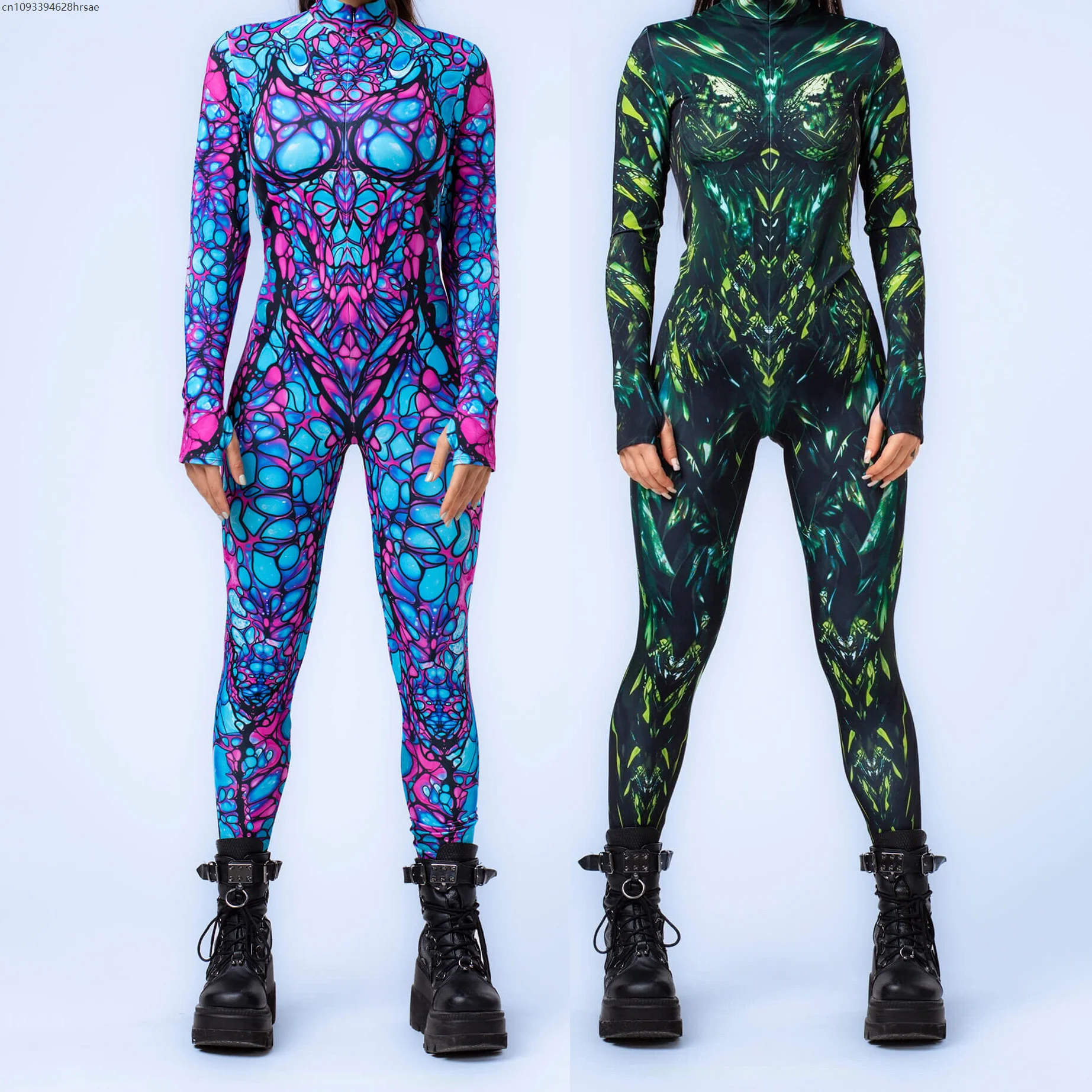 Gothic Cyber Cosplay Punk Jumpsuit Zentai Bodysuit Costume Halloween Party Performance Suit Colorful Print 2025
Gothic Cyber Cosplay Punk Jumpsuit Zentai Bodysuit Costume Halloween Party Performance Suit Colorful Print 2025