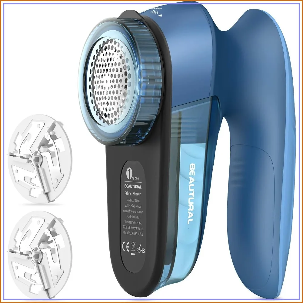 Fabric Shaver & Lint Remover, 2-Speed, 2 Blades, Battery Operated, for Sweaters & More
Fabric Shaver & Lint Remover, 2-Speed, 2 Blades, Battery Operated, for Sweaters & More