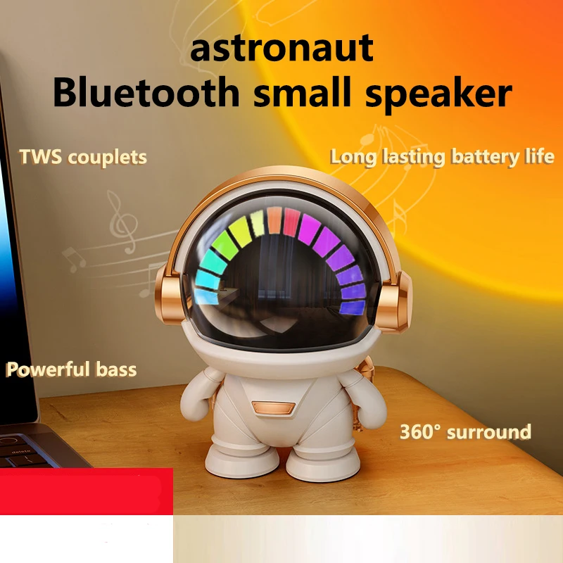 Astronaut Wireless Bluetooth Speaker Luminous Mini Portable Desktop Creative Audio Subwoofer Outdoor Indoor Personalized Audio
Astronaut Wireless Bluetooth Speaker Luminous Mini Portable Desktop Creative Audio Subwoofer Outdoor Indoor Personalized Audio