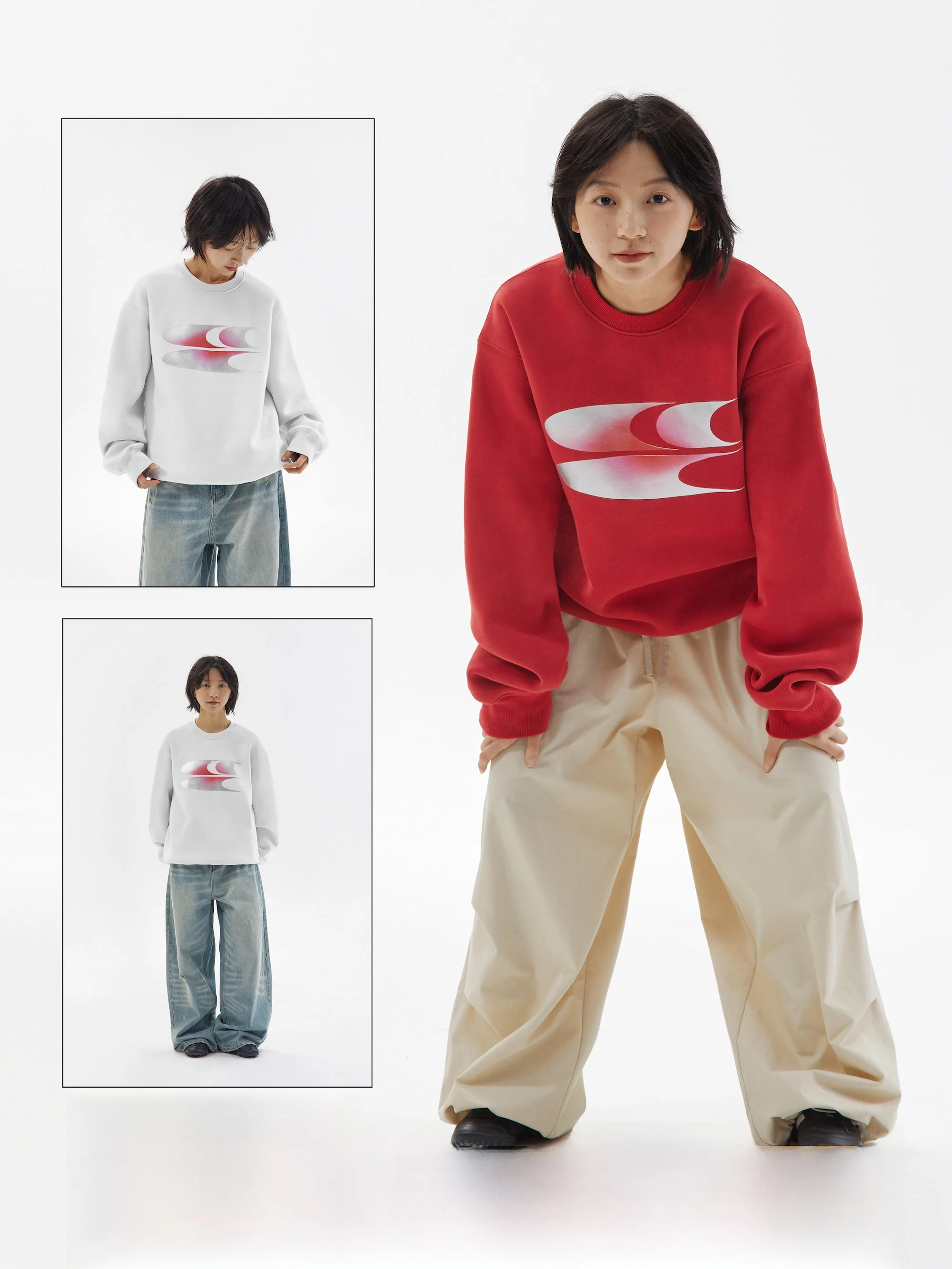 CryingCenter Gradient Pink Silver Fleece Long Sleeve round Neck Hoodie Casual Loose Fit Unisex Sweatshirt for All Seasons
CryingCenter Gradient Pink Silver Fleece Long Sleeve round Neck Hoodie Casual Loose Fit Unisex Sweatshirt for All Seasons