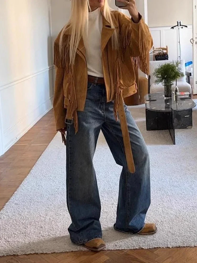 2025 New Winter Jackets for Women Fashion Coat Long Sleeve Vintage Streetwear Zipper Solid Tassel Outerwear
2025 New Winter Jackets for Women Fashion Coat Long Sleeve Vintage Streetwear Zipper Solid Tassel Outerwear