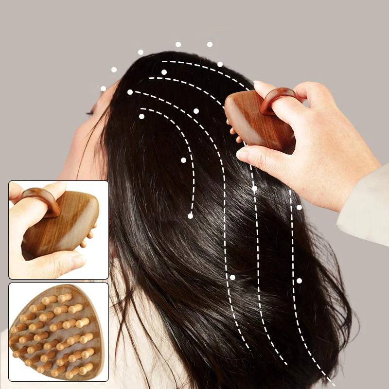 Natural Sandalwood Meridian Massage Comb Wooden Anti-Cellulite Gua Sha Tool Headache Relief Relaxation Scalp Point Massage Brush
Natural Sandalwood Meridian Massage Comb Wooden Anti-Cellulite Gua Sha Tool Headache Relief Relaxation Scalp Point Massage Brush