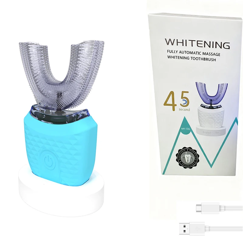 Professinal Portable 360 Degree U Shape Sonic Toothbrush Oral Cleansing Brush Sonic Automatic Electric Toothbrush
Professinal Portable 360 Degree U Shape Sonic Toothbrush Oral Cleansing Brush Sonic Automatic Electric Toothbrush