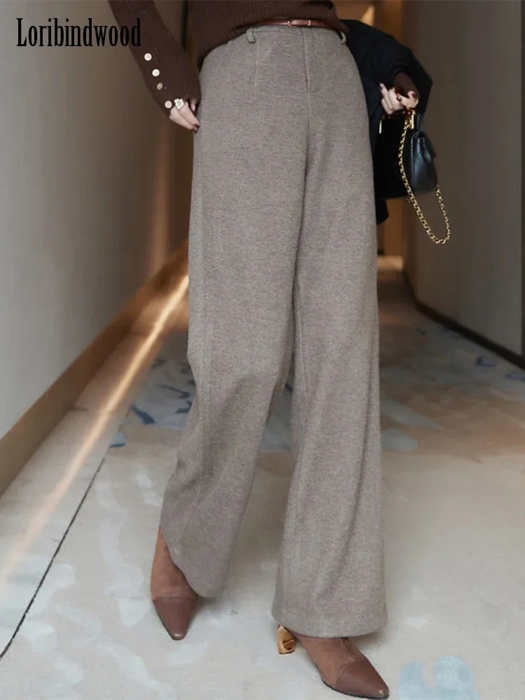 Retro Casual Wide Leg Pants Women's Pants 2022 Autumn Winter Woolen Pants High Waist Drop Straight Tube Striped
Retro Casual Wide Leg Pants Women's Pants 2022 Autumn Winter Woolen Pants High Waist Drop Straight Tube Striped