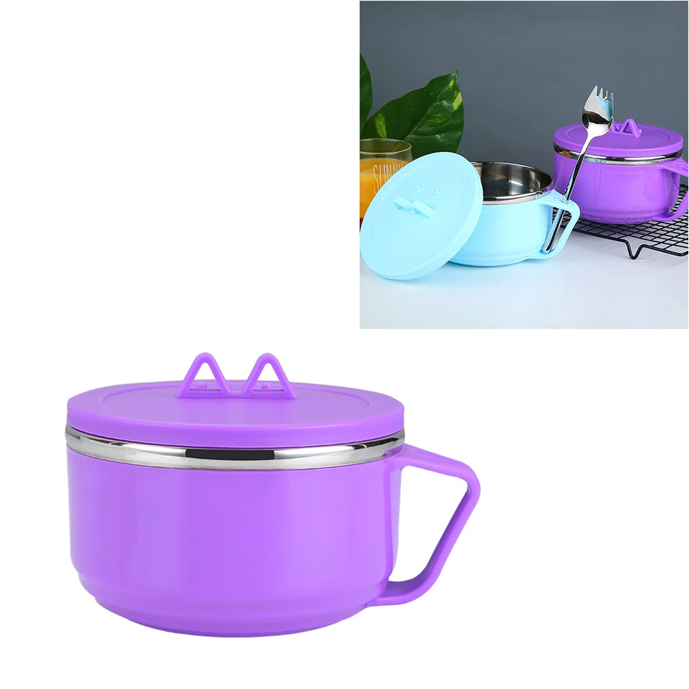 Stainless Steel Noodle Bowl Safe Portable Handle Compact Size Spoon Included Lid Protects Food Household Tableware
Stainless Steel Noodle Bowl Safe Portable Handle Compact Size Spoon Included Lid Protects Food Household Tableware