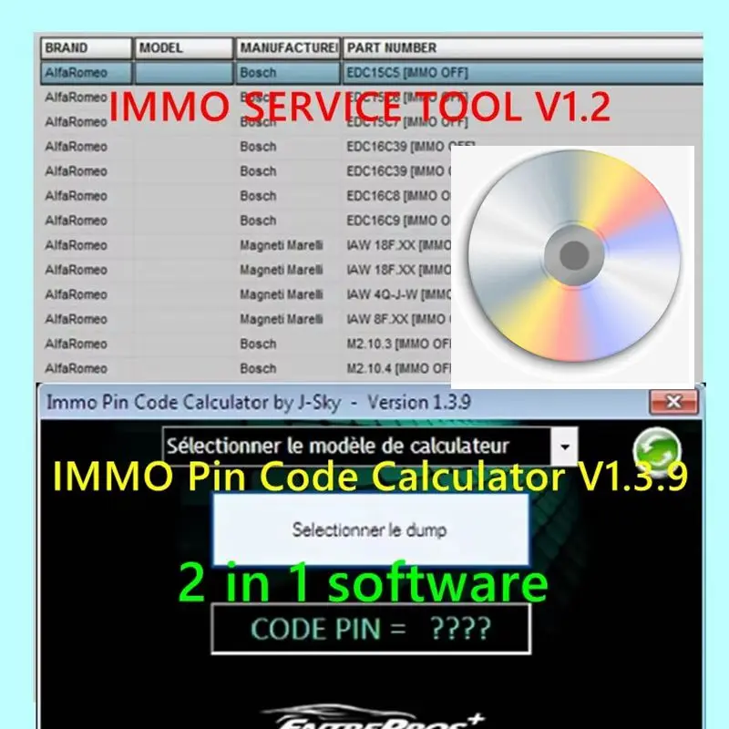 2025New Edc 17 IMMO SERVICE TOOL V1.2 PIN Code and Immo off Works+ IMMO Pin Code Calculator V1.3.9 for Psa Opel Fiat Vag Unlocke
2025New Edc 17 IMMO SERVICE TOOL V1.2 PIN Code and Immo off Works+ IMMO Pin Code Calculator V1.3.9 for Psa Opel Fiat Vag Unlocke