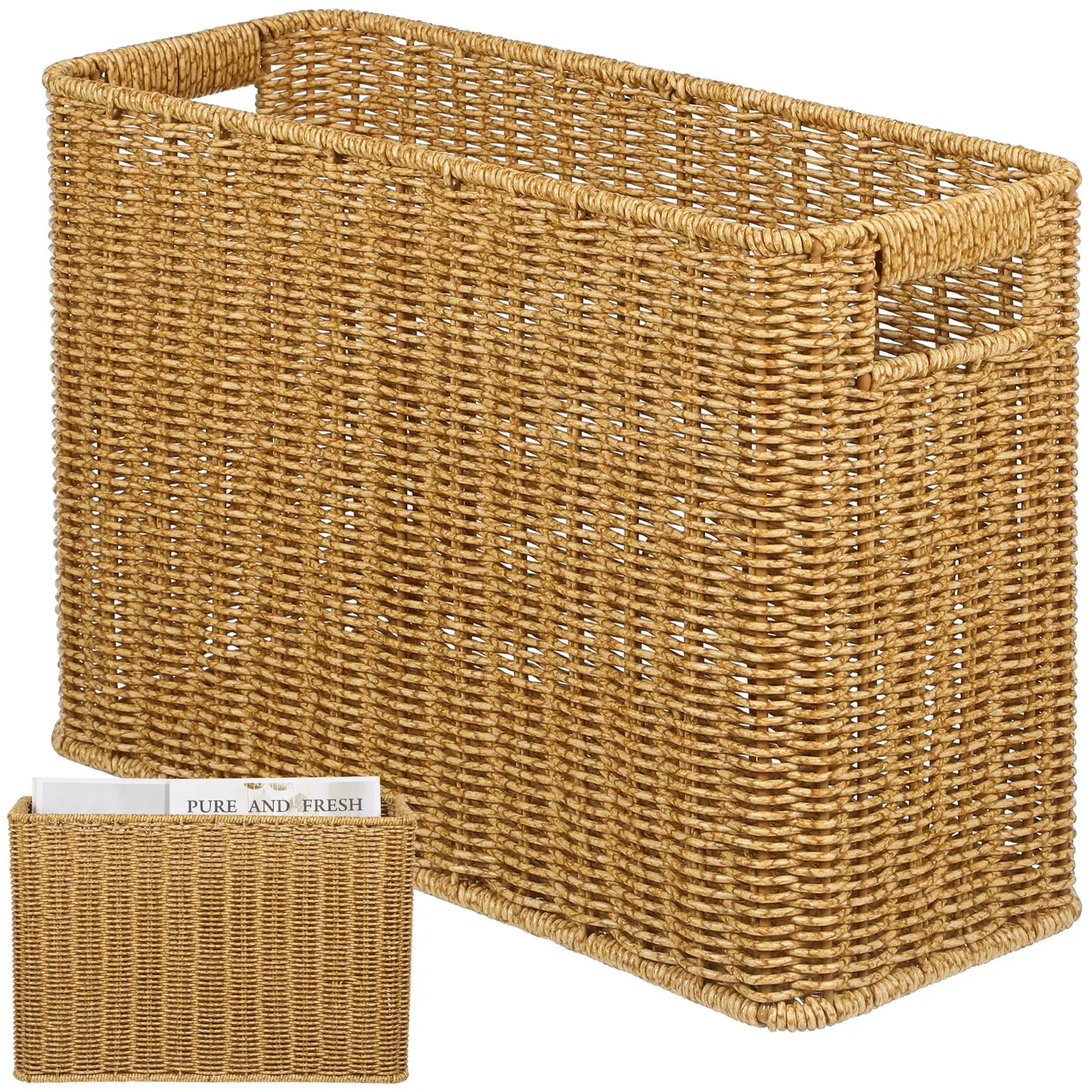Rattan Sundry Storage Box Basket Hollow Container Baskets Sundries Holder Woven Trash Can Desktop
Rattan Sundry Storage Box Basket Hollow Container Baskets Sundries Holder Woven Trash Can Desktop