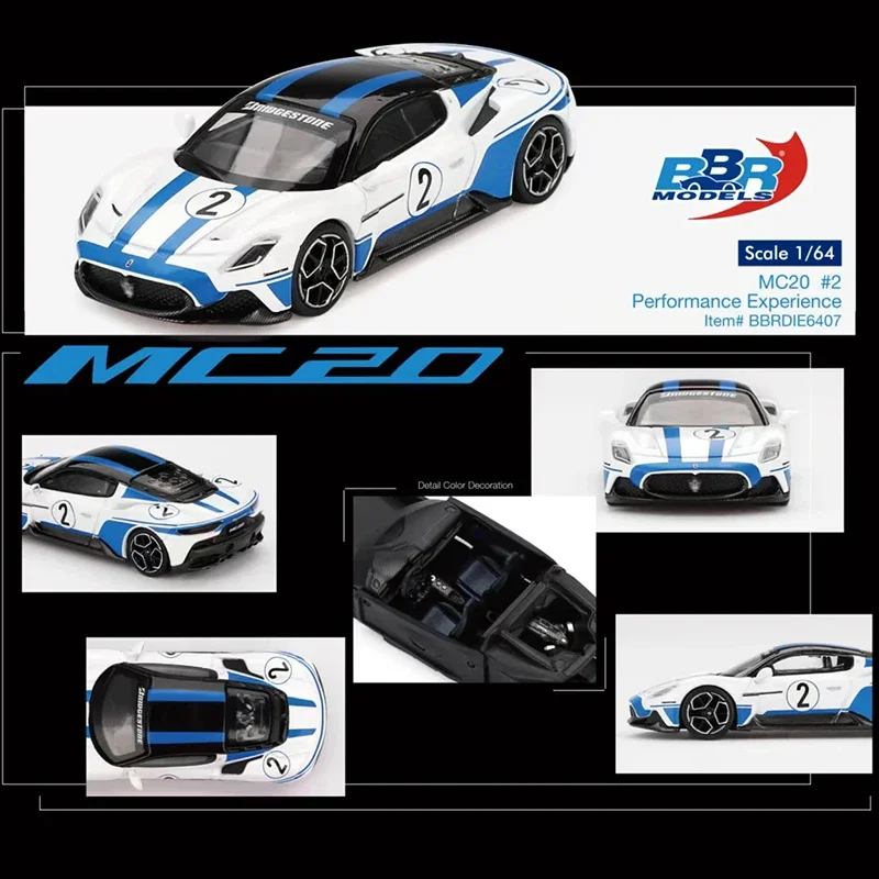 BBR In Stock 1:64 MC20 #2 Performance Experience Diecast Diorama Car Model Collection Miniature Toy
BBR In Stock 1:64 MC20 #2 Performance Experience Diecast Diorama Car Model Collection Miniature Toy